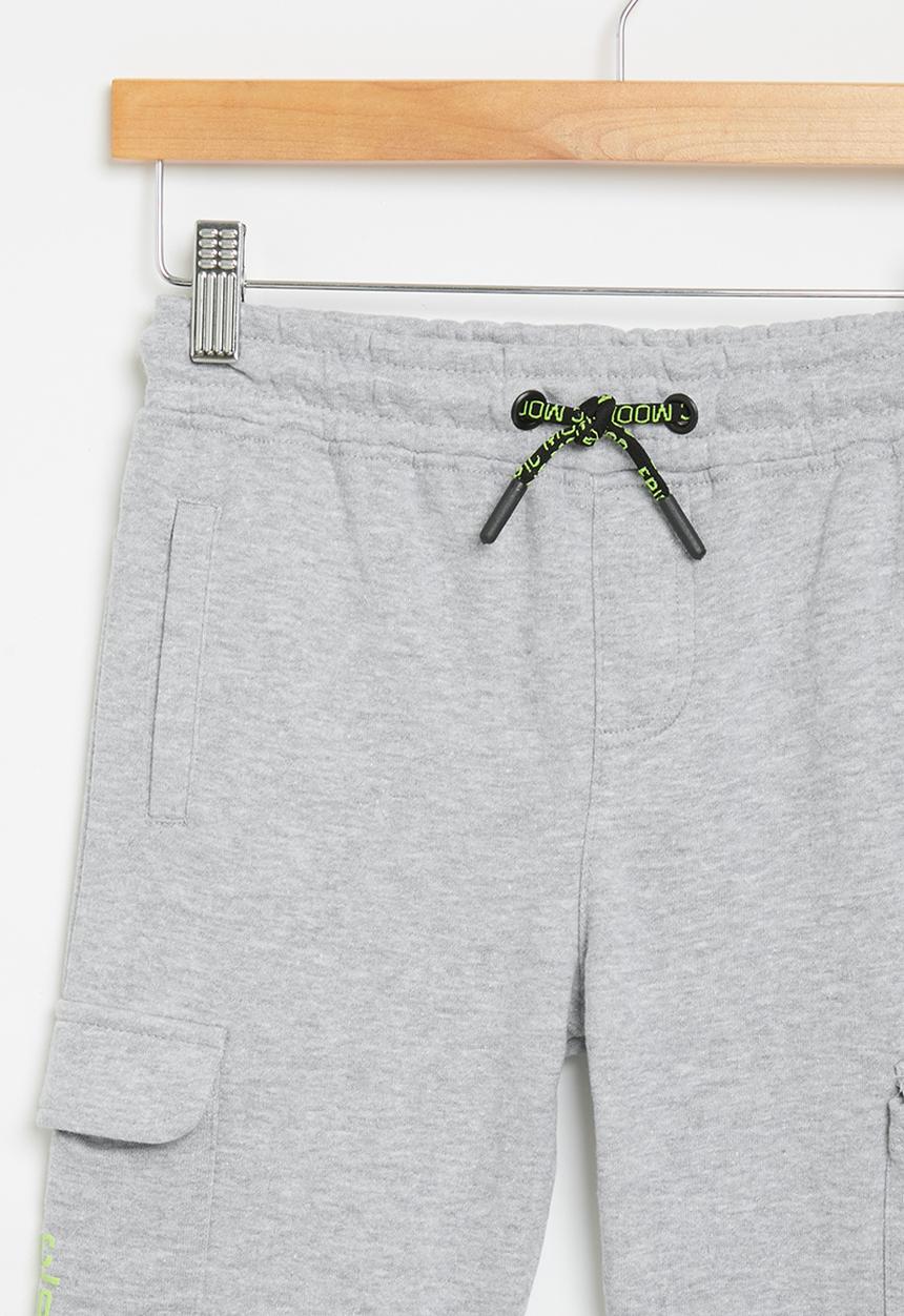 MINOTI - Fleece combat jogger - dark grey marl 