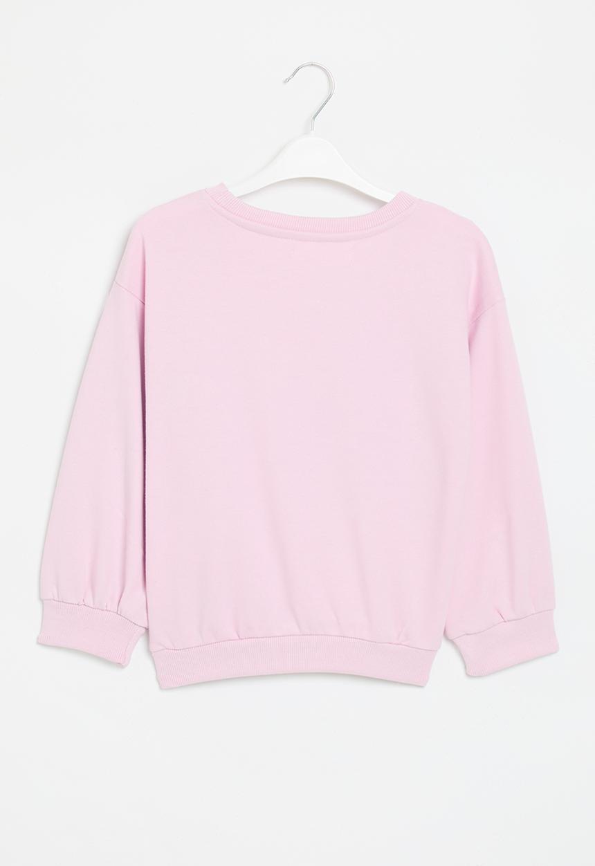 MINOTI - Girls basic super cute fleece crew - lilac 