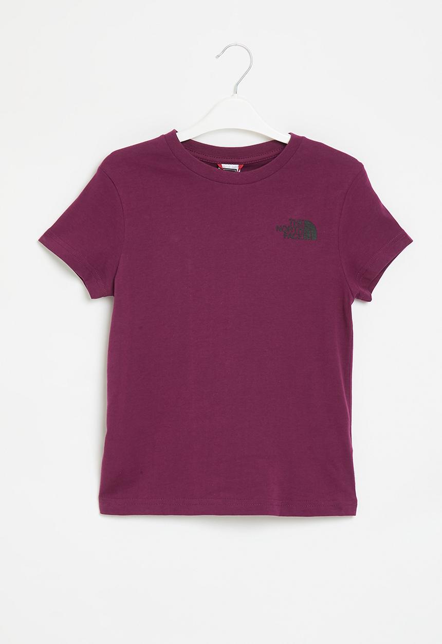 The North Face - Teen short sleeve simple dome tee - purple