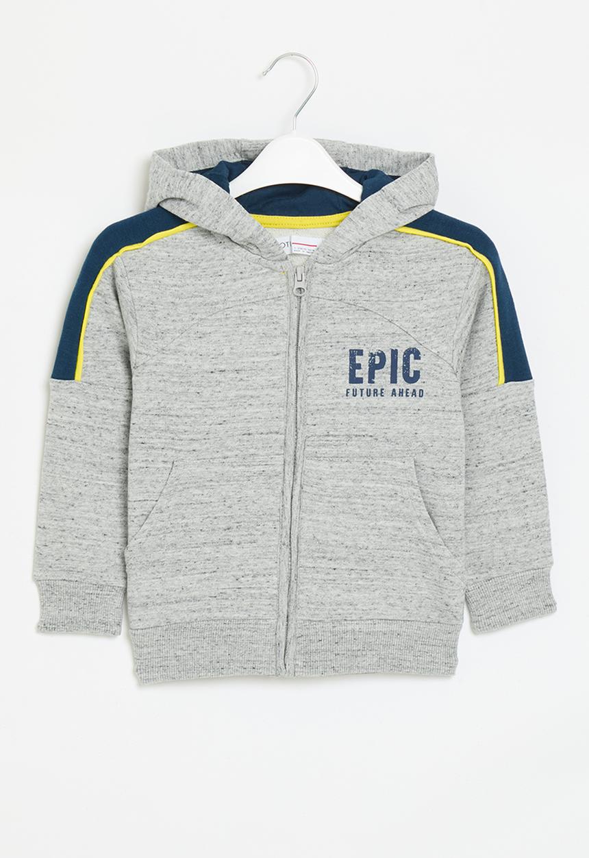 MINOTI - Grindle zip thru hoodie - grey