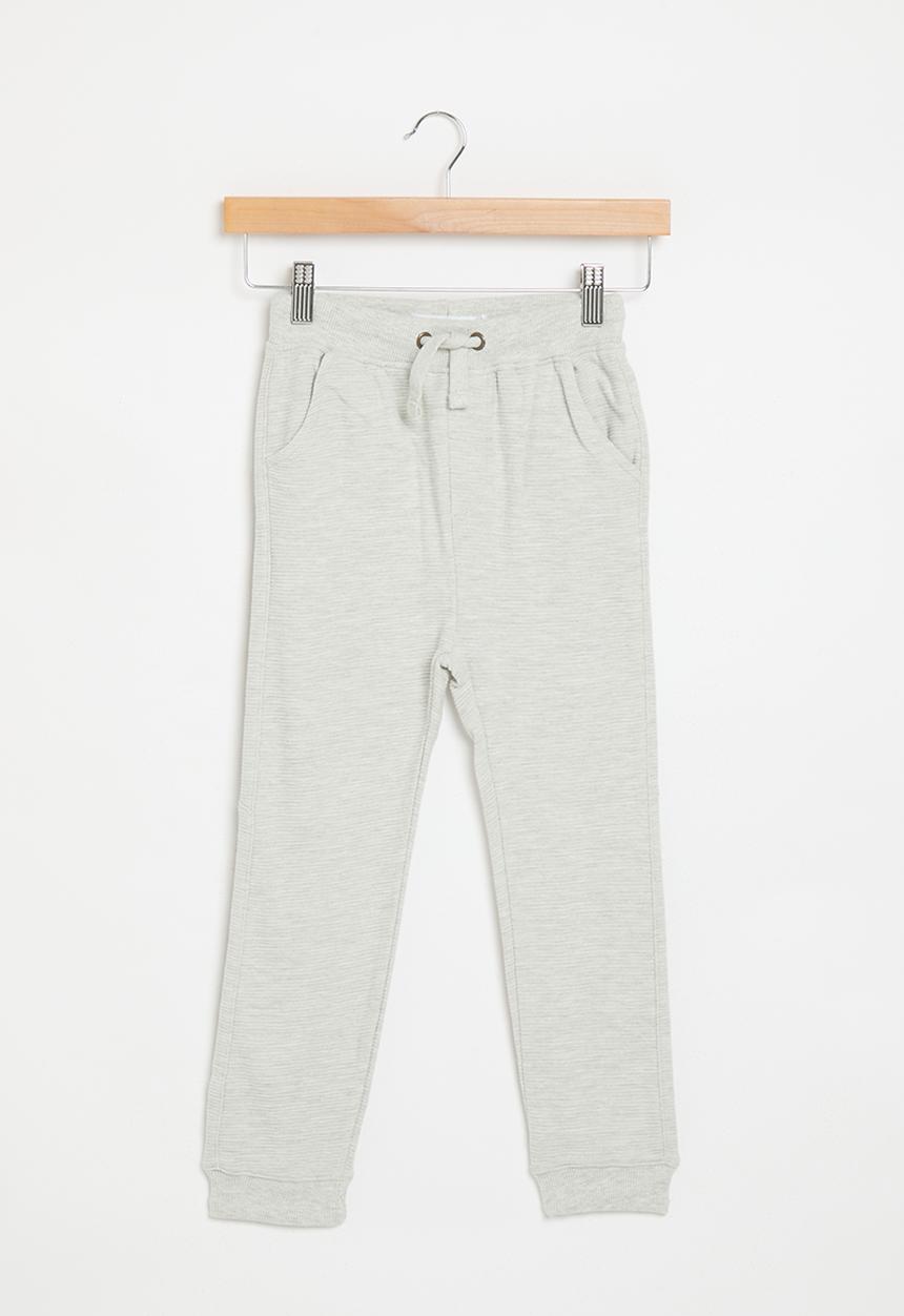 MINOTI - Ottoman fleece jogger - grey 