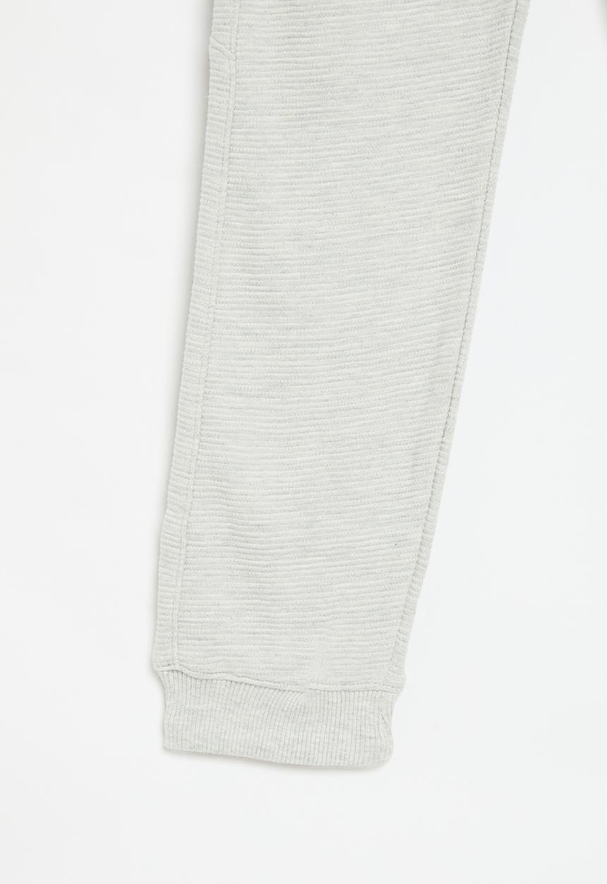 MINOTI - Ottoman fleece jogger - grey 