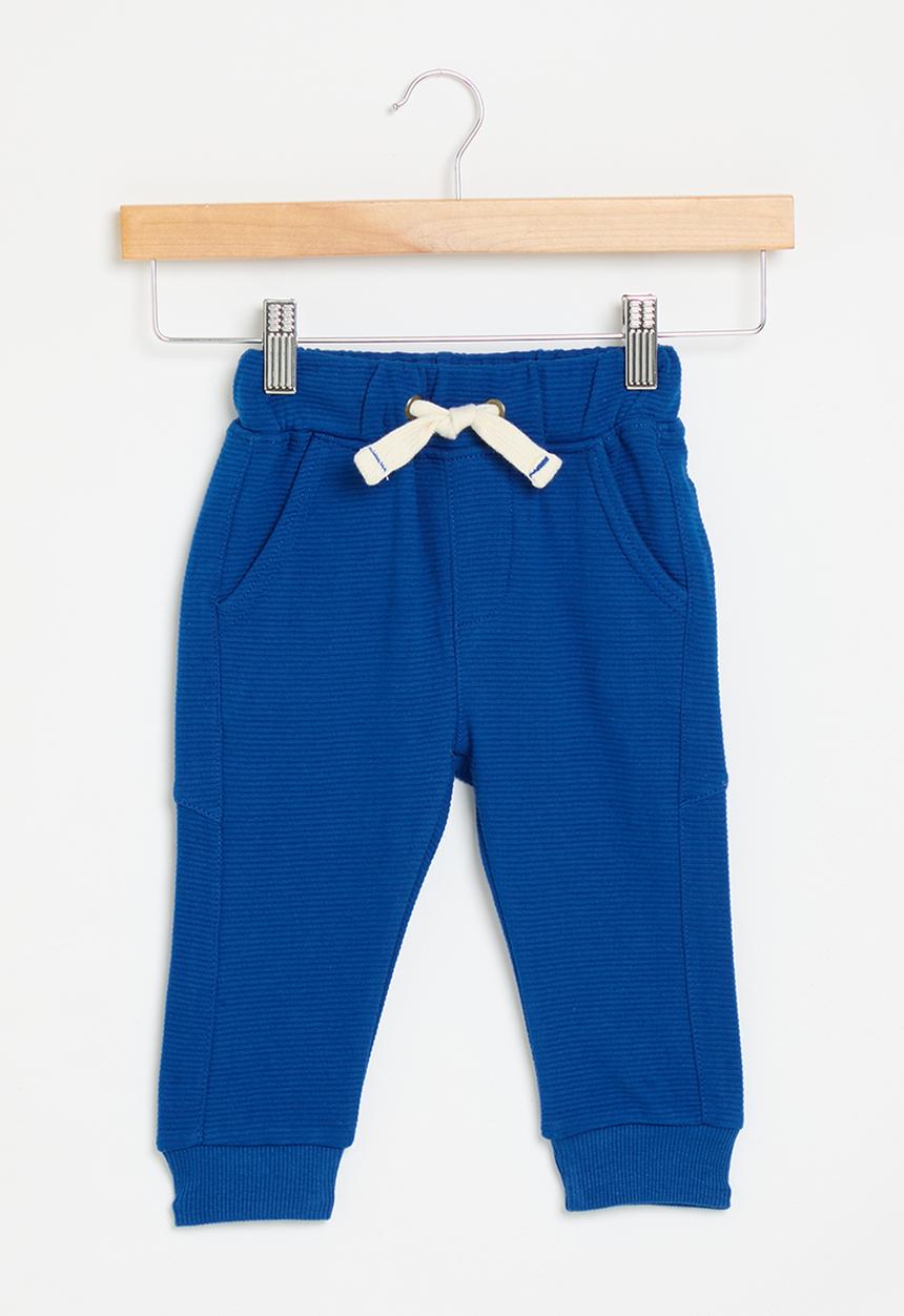 MINOTI - Ottoman fleece jogger - blue 