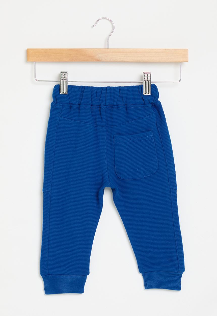 MINOTI - Ottoman fleece jogger - blue 