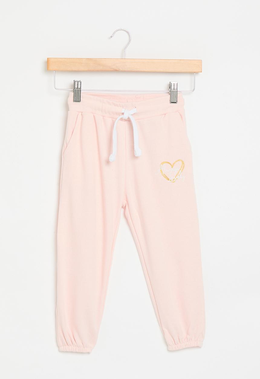 MINOTI - Girls basic fleece jogpant - pink