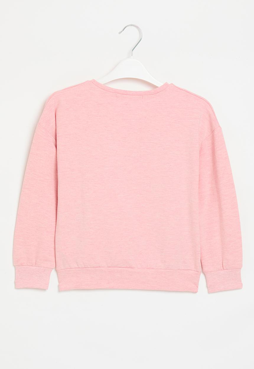 MINOTI - Be positive fleece sweat - pink