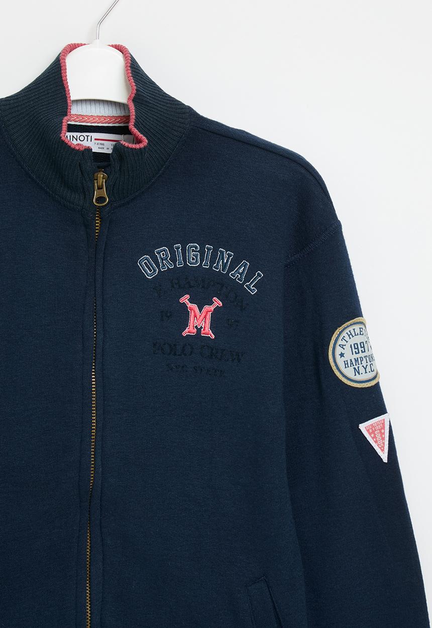 MINOTI - Zip thru fleece - navy 