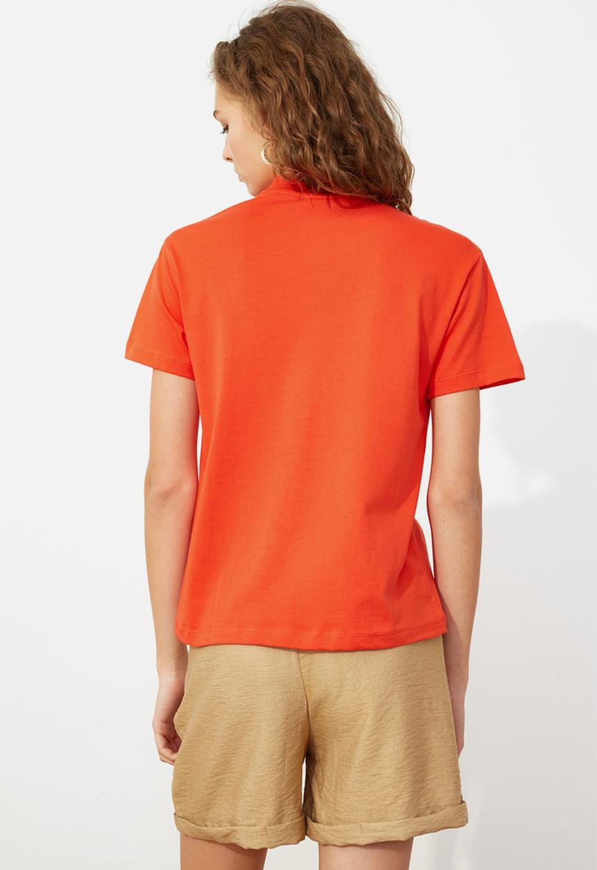 Trendyol - Basic tee - orange