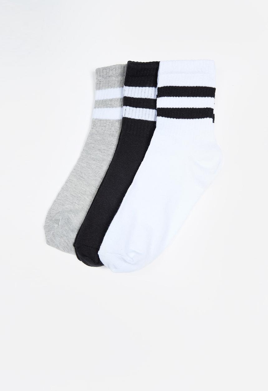 Trendyol - 3 Pack stripe ankle socks - multi