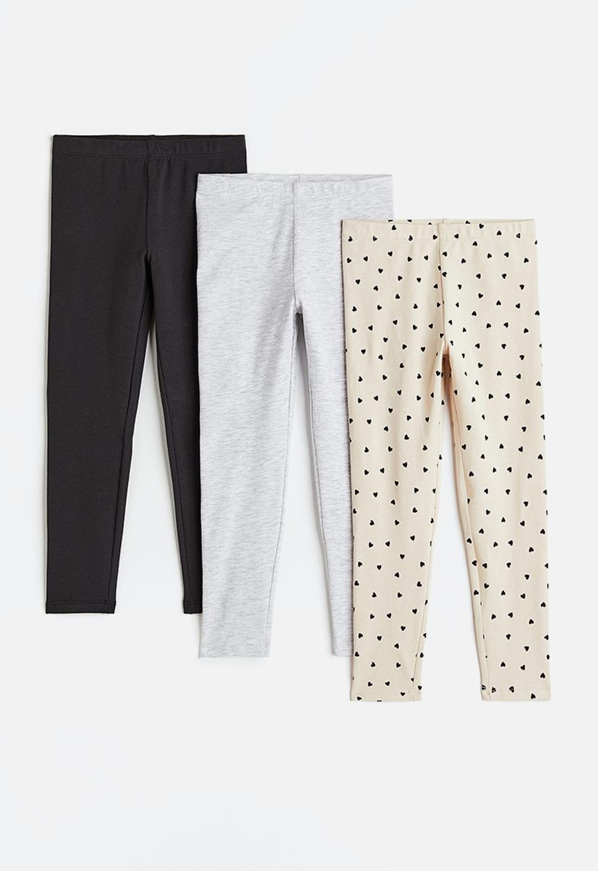 H&M - 3-Pack jersey leggings - multi 