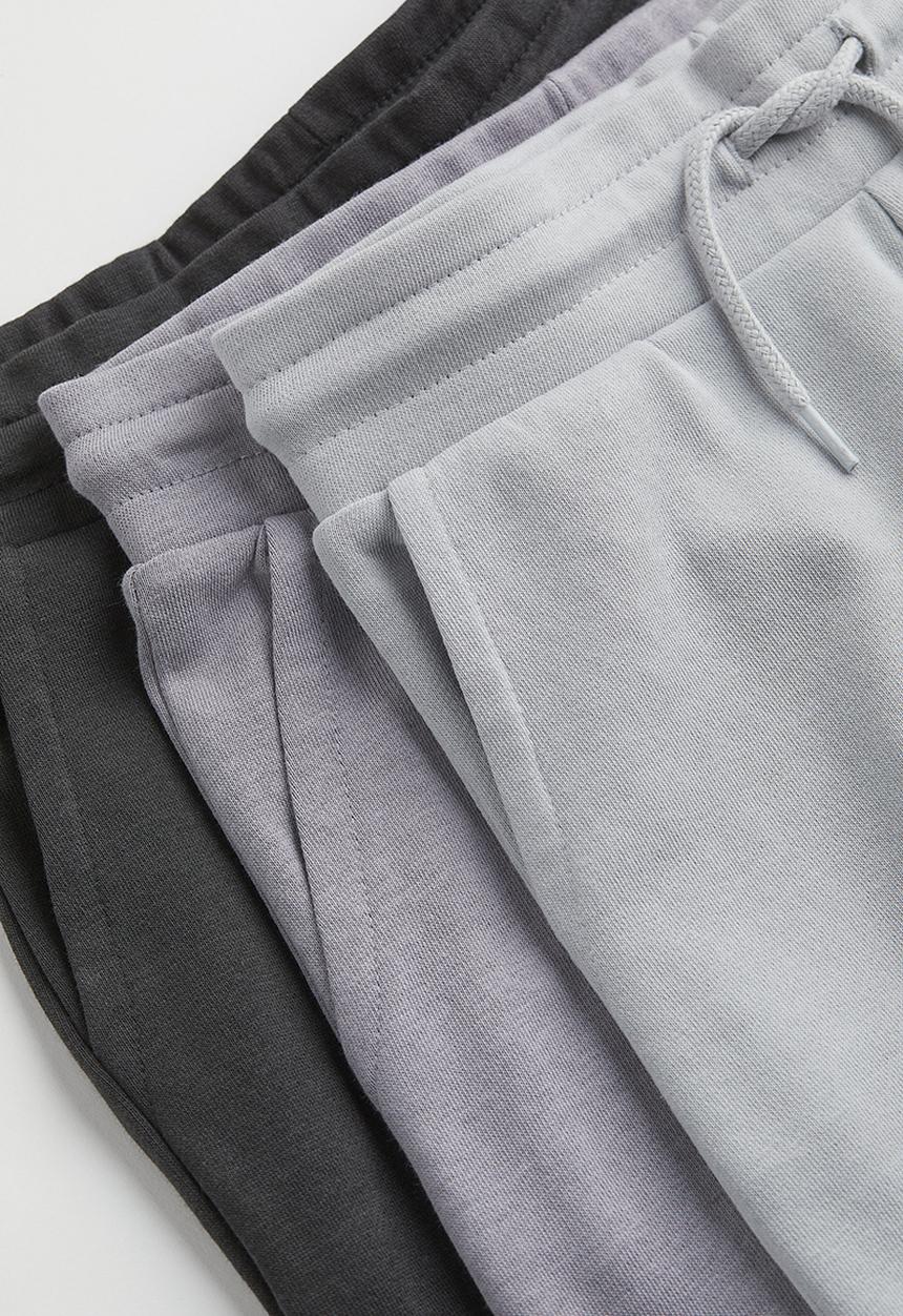 H&M - 3-Pack shorts - dark grey & light grey