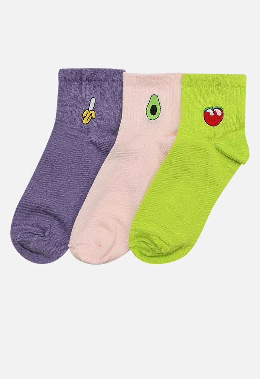 Trendyol - 3 Pack graphic socks - multi
