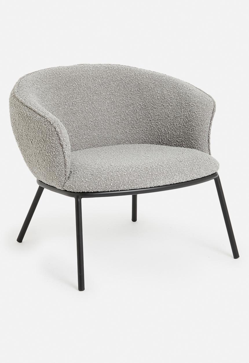 Sixth Floor - Duke lounge chair - grey sherpa