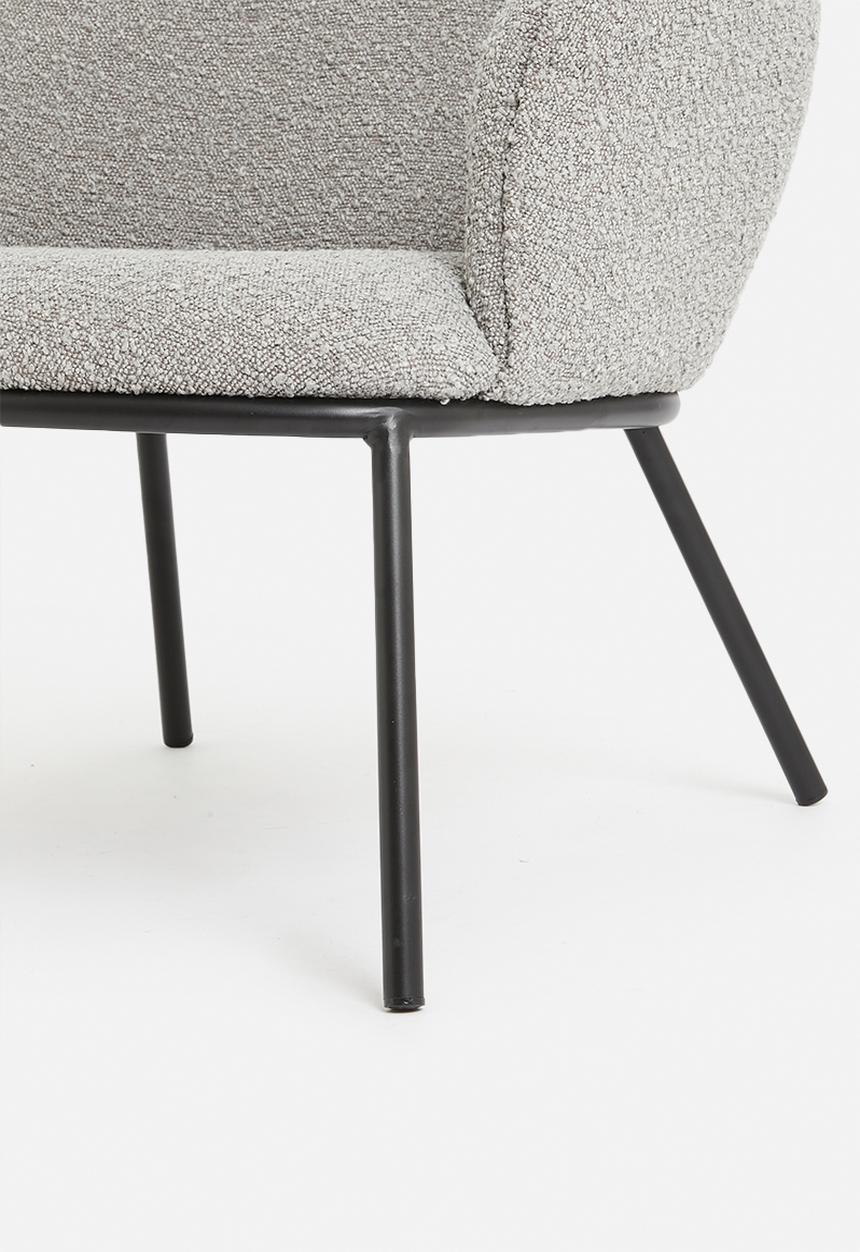 Sixth Floor - Duke lounge chair - grey sherpa