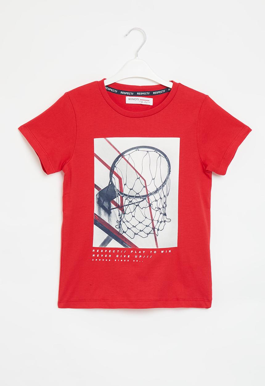 MINOTI - Respect short sleeve t-shirt - red