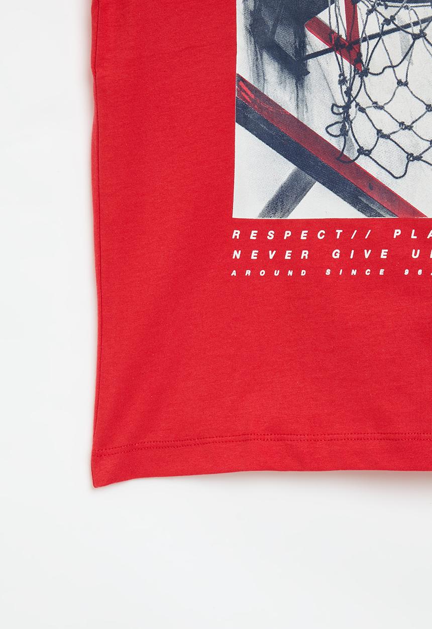 MINOTI - Respect short sleeve t-shirt - red