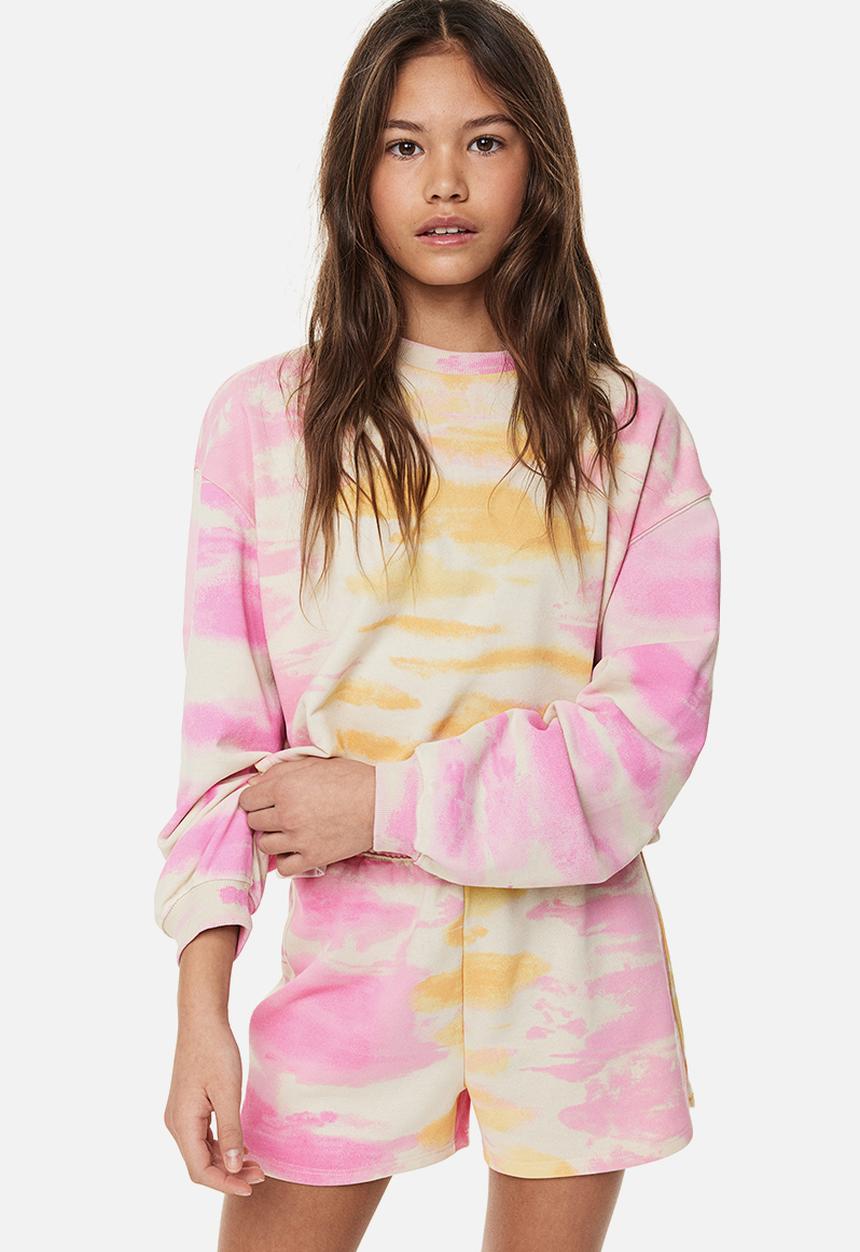 H&M - 2-Piece sweatshirt set - pink tie-dye 