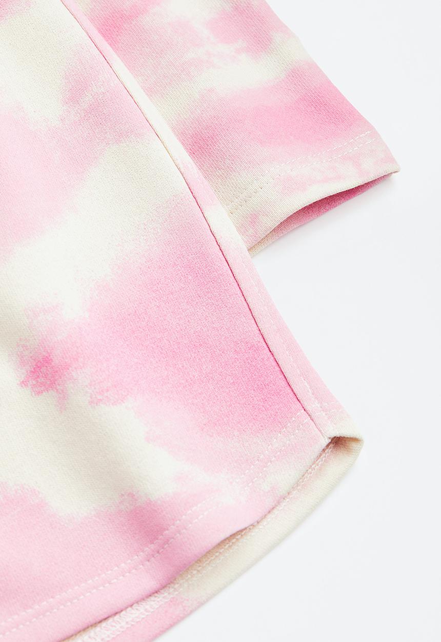 H&M - 2-Piece sweatshirt set - pink tie-dye 