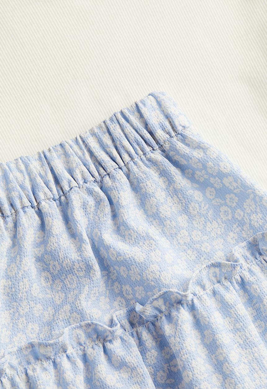 H&M - 2-Piece top and skirt set - light blue floral