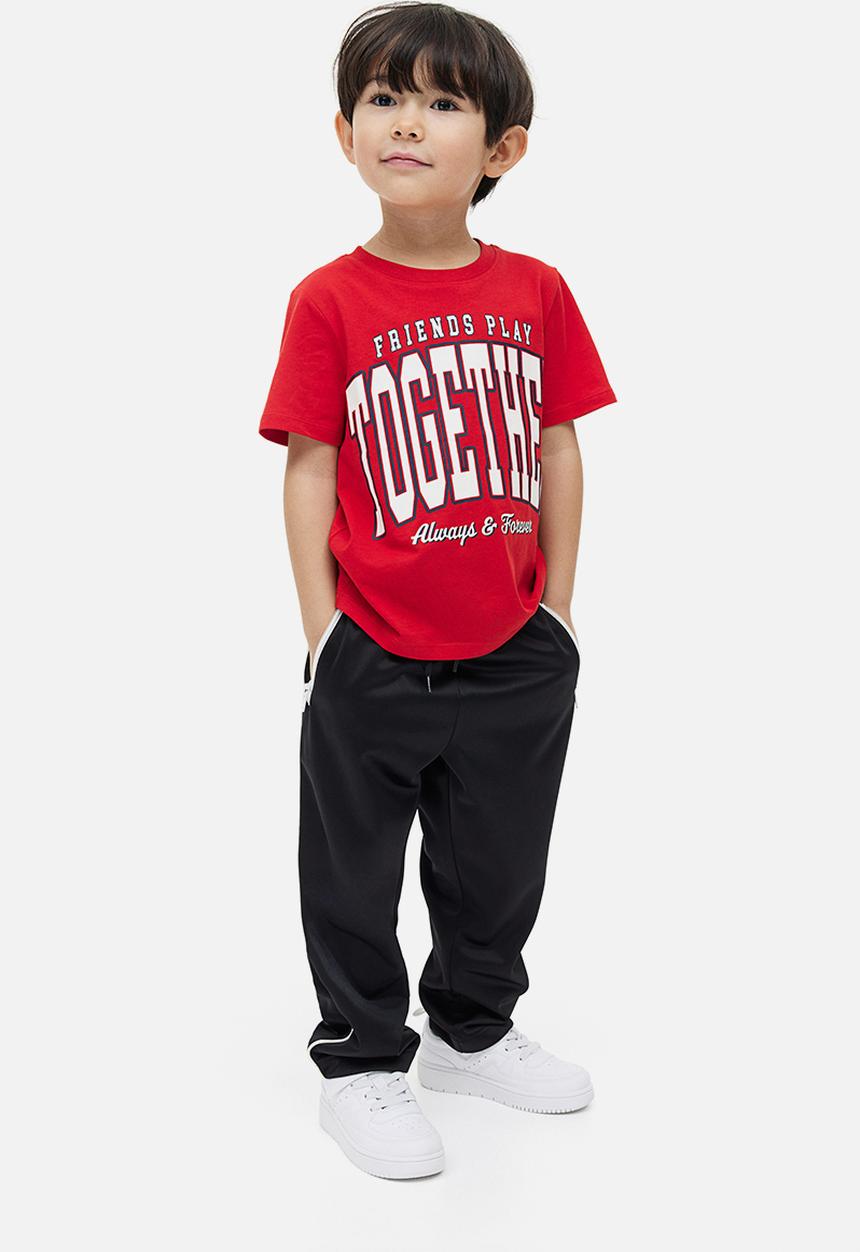 H&M - Joggers - black & white