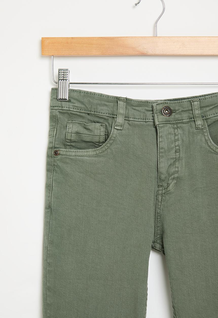 MINOTI - Boys basic twill pants - khaki