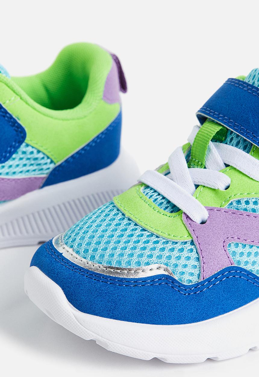 H&M - Lightweight-sole trainers - turquoise block coloured