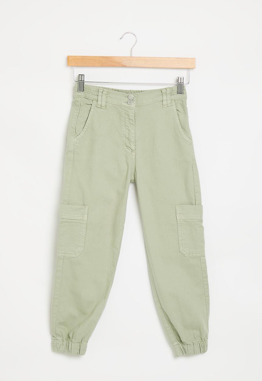 MINOTI - Girls basic twill combat pant - sage
