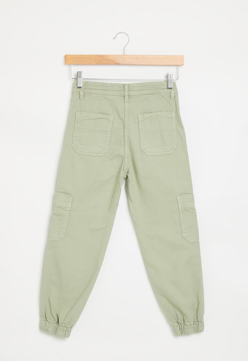 MINOTI - Girls basic twill combat pant - sage