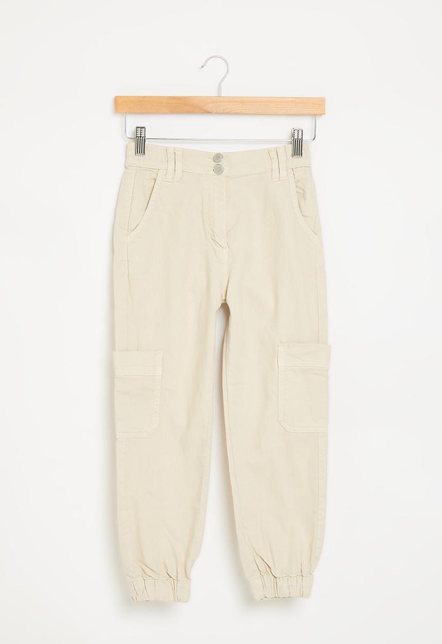 MINOTI - Girls basic twill combat pant - stone