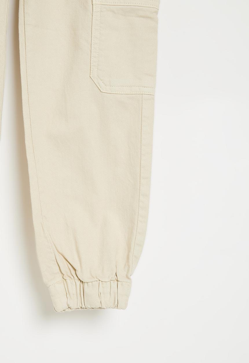 MINOTI - Girls basic twill combat pant - stone