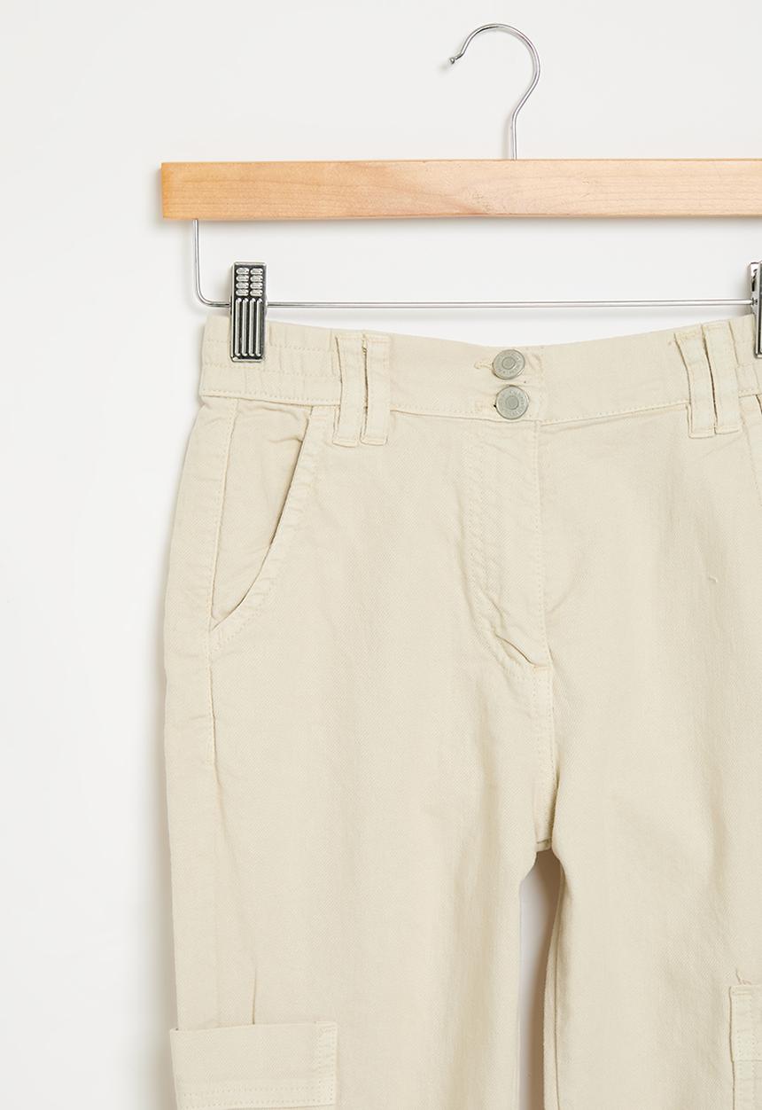 MINOTI - Girls basic twill combat pant - stone