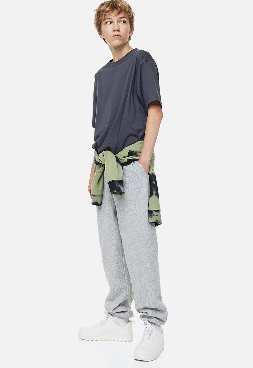 H&M - Loose fit joggers - light grey marl