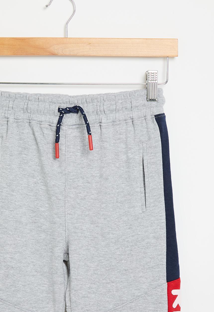 MINOTI - Respect fleece panel jogger - grey