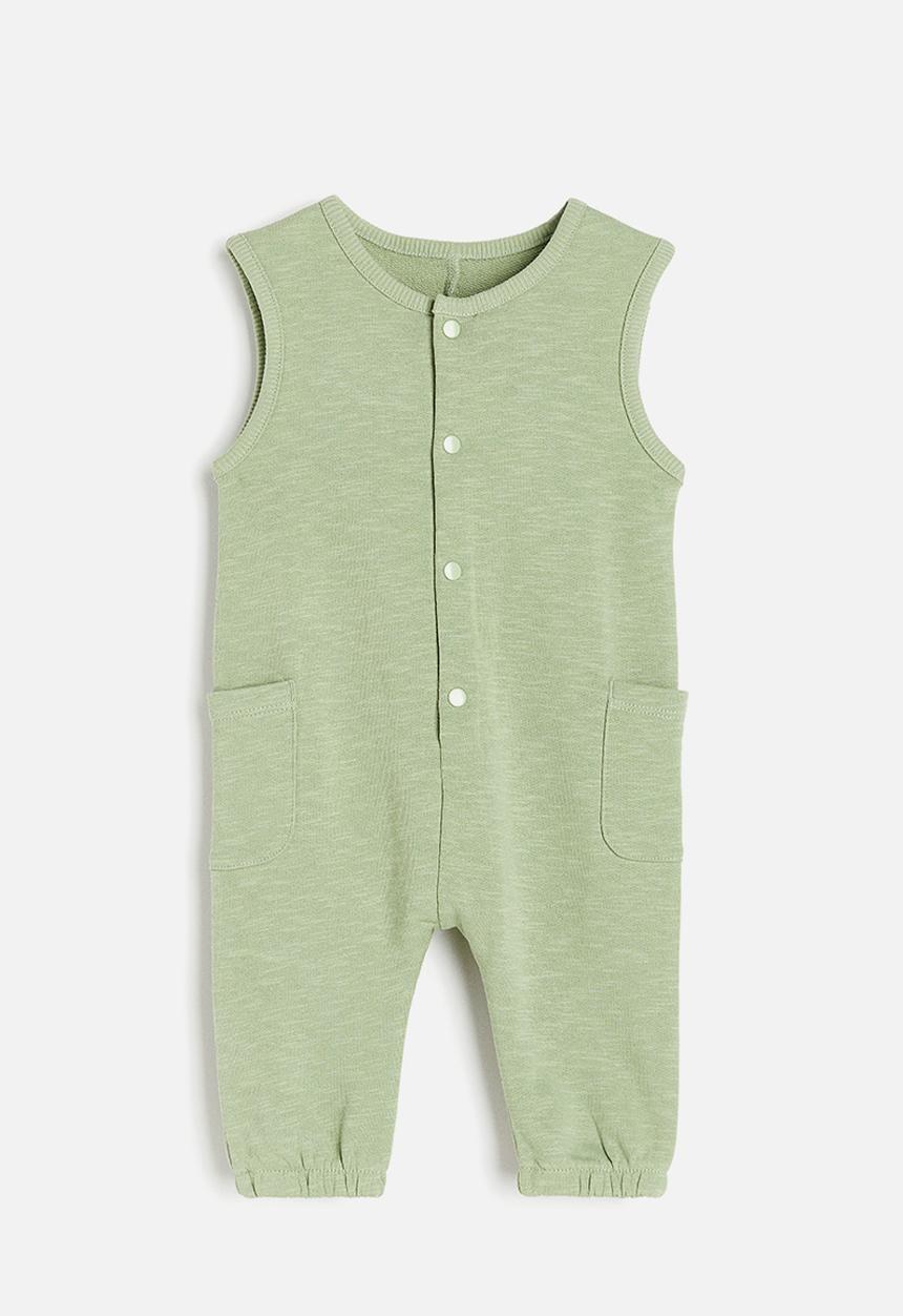 H&M - Cotton romper suit - light green