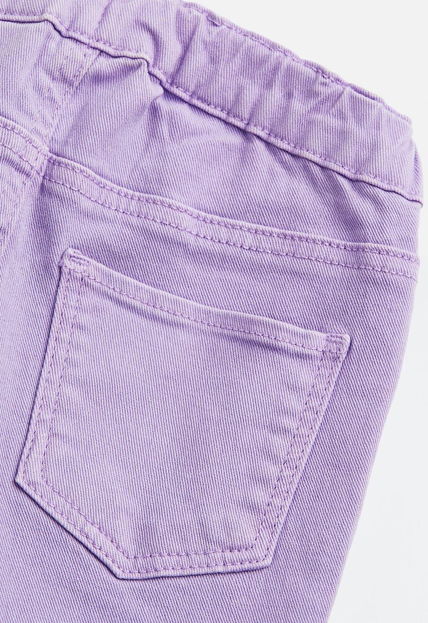 H&M - Cotton twill trousers - light purple 