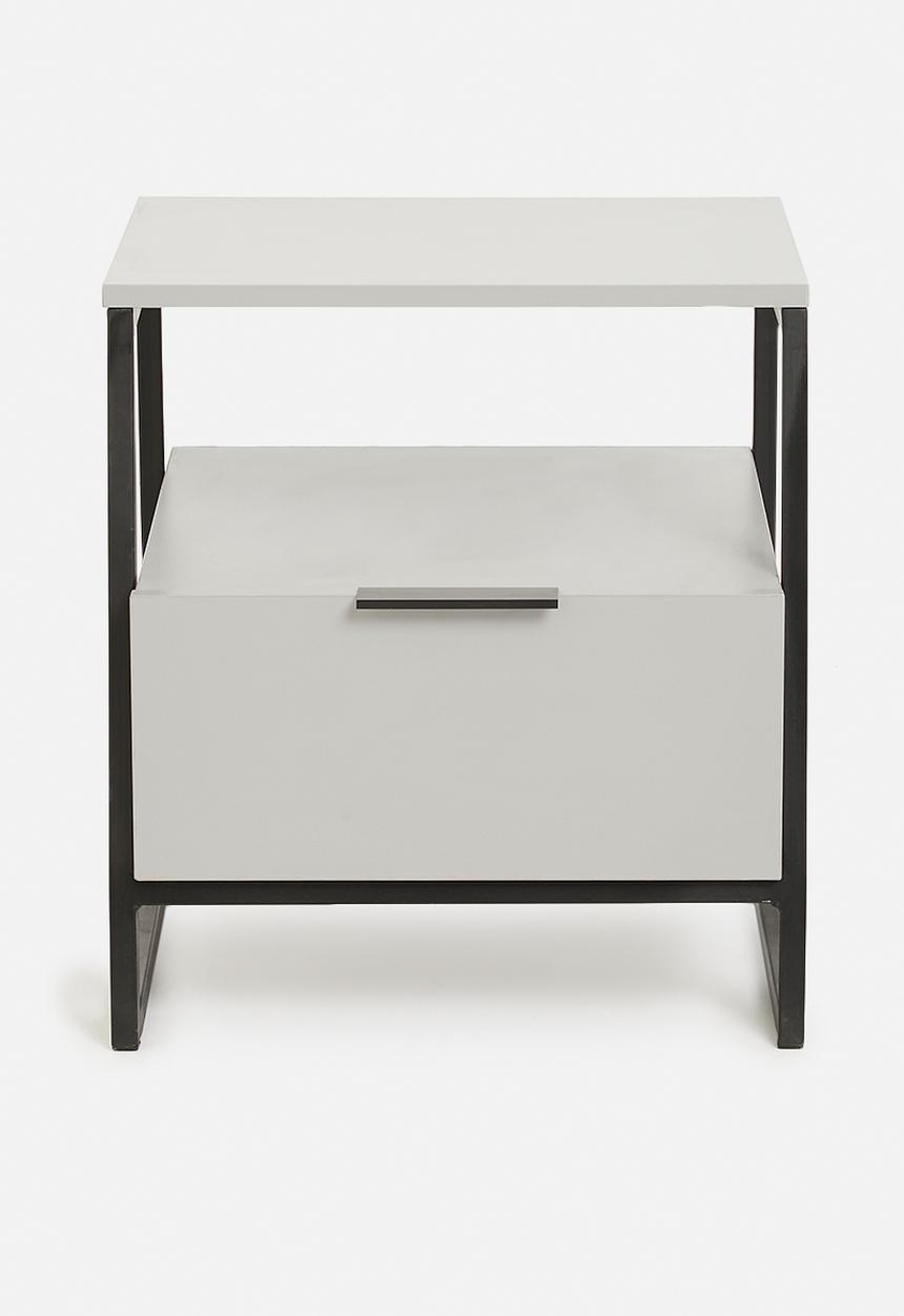 Blockhouse - Halle bedside table - grey