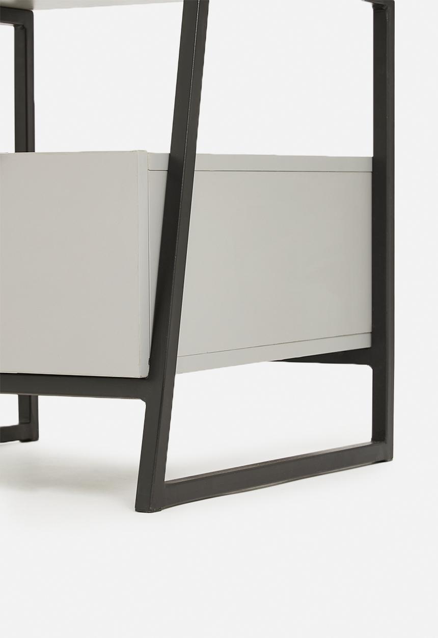 Blockhouse - Halle bedside table - grey