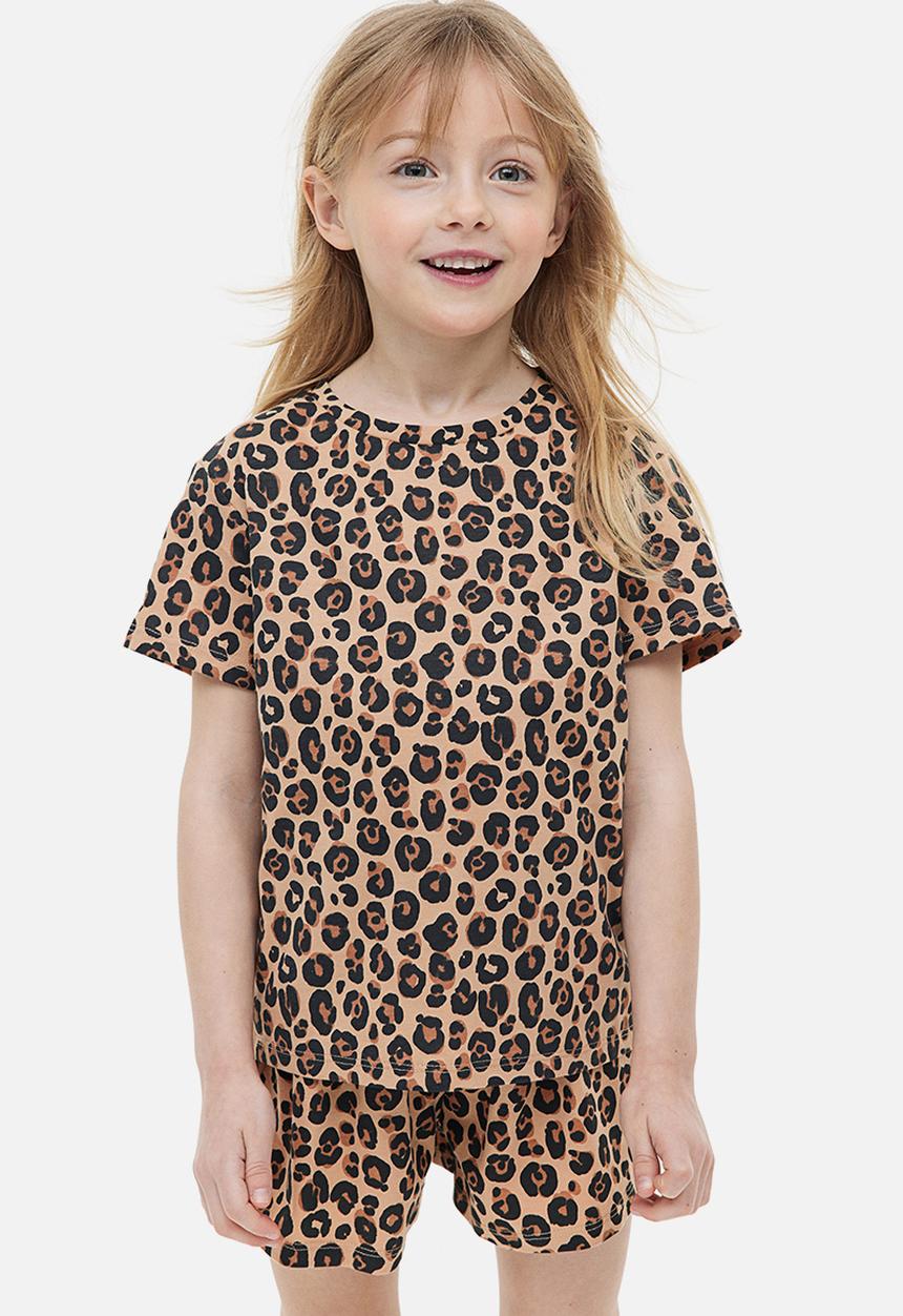 H&M - Printed t-shirt - beige leopard print 