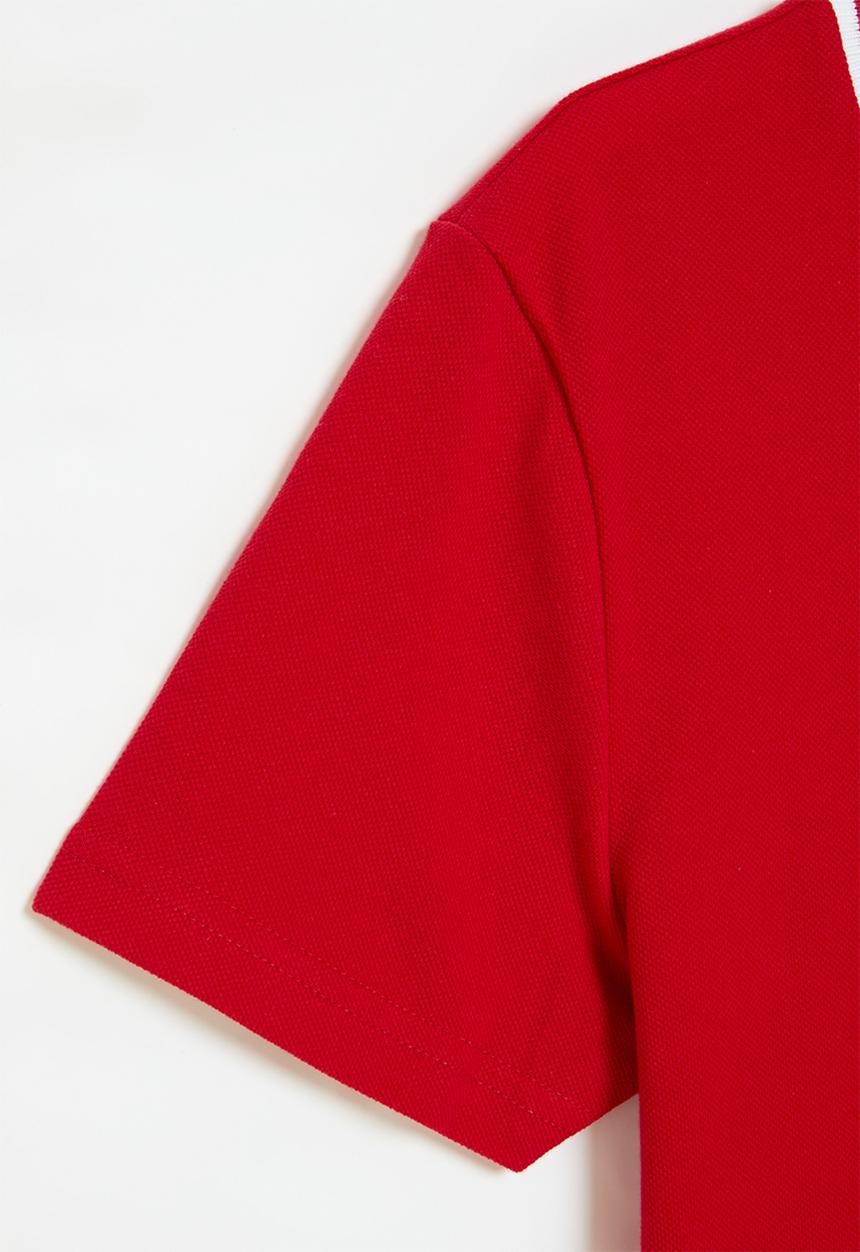 POLO - Boys oliver textured tee - red