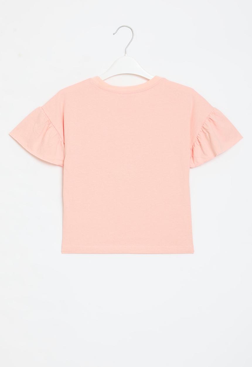 Pop Candy - Frilled sleeve tee - pink