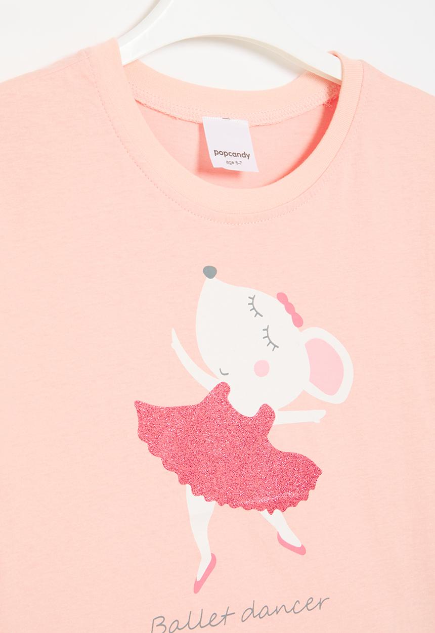 Pop Candy - Frilled sleeve tee - pink