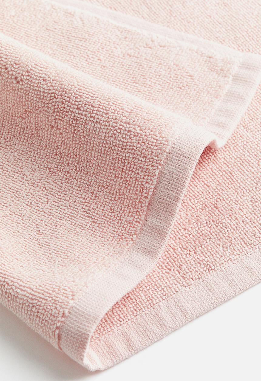 H&M - Cotton terry bath sheet - light pink