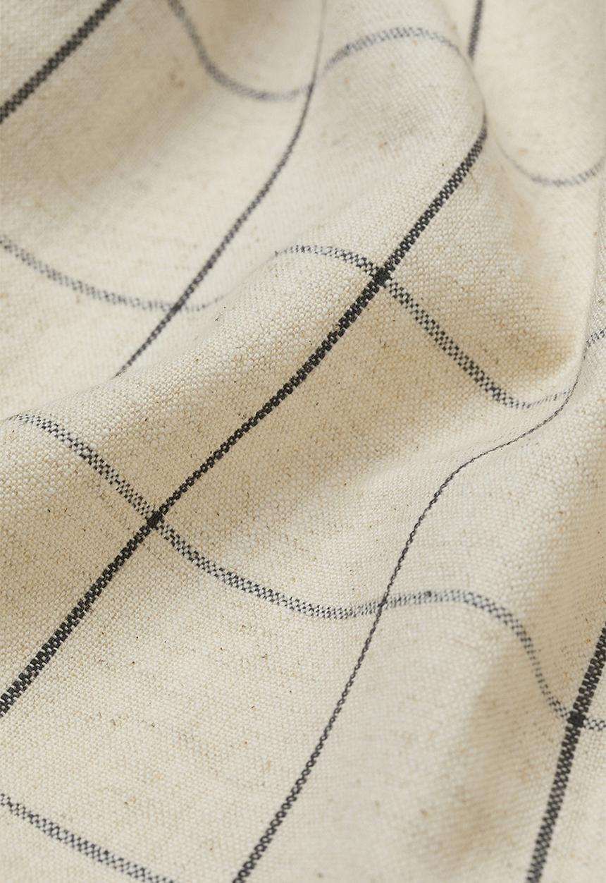 H&M - Checked tea towel - beige checked