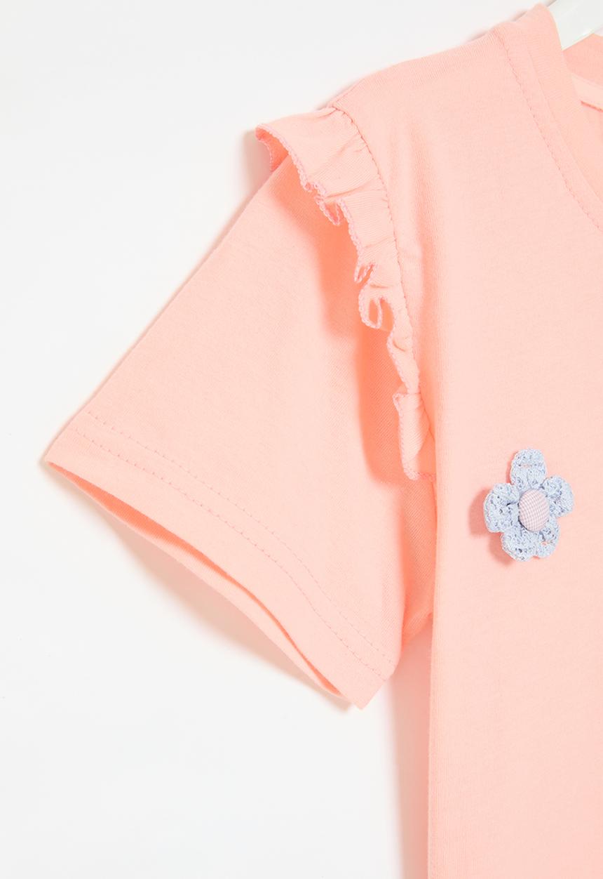 Pop Candy - Frill sleeve tee - pink
