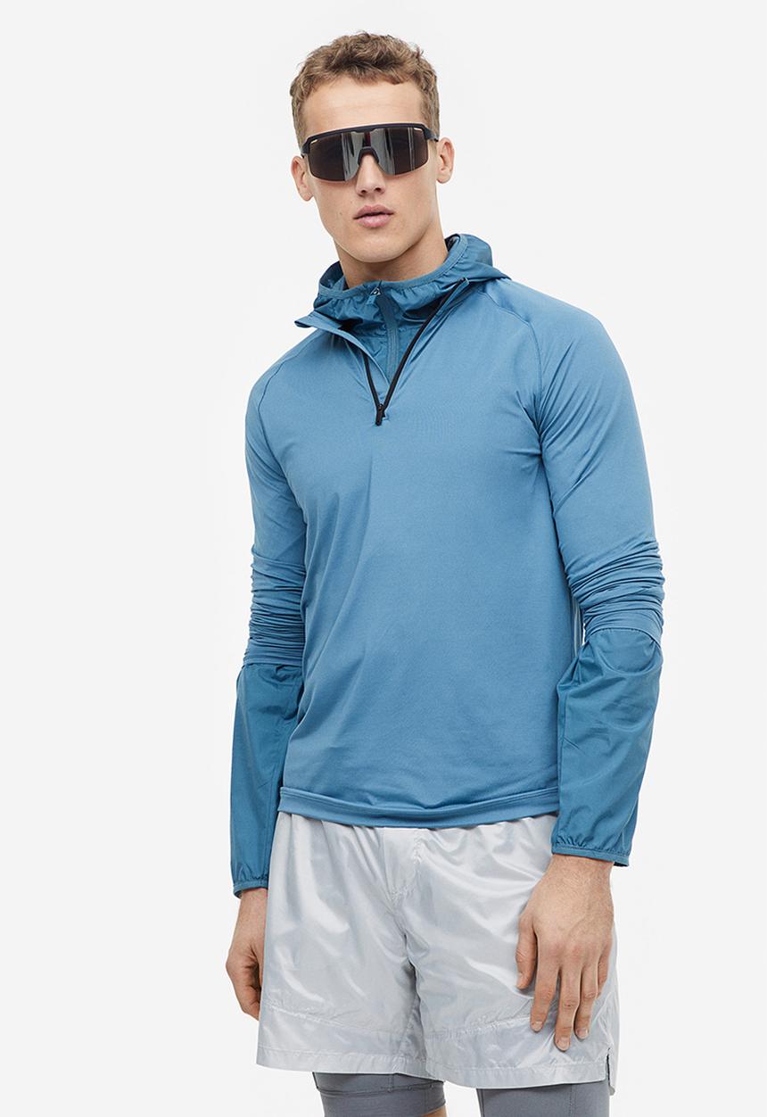 H&M - Long-sleeved sports top - blue
