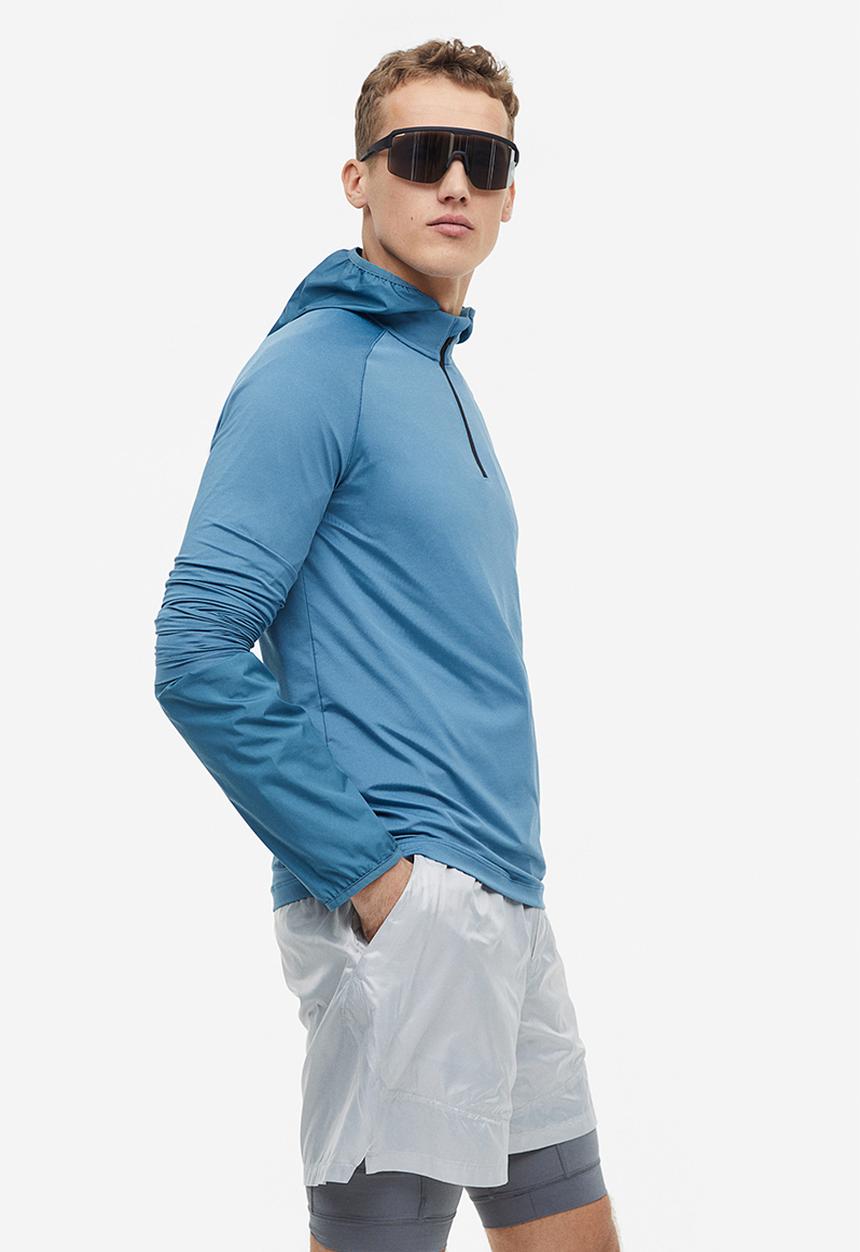 H&M - Long-sleeved sports top - blue