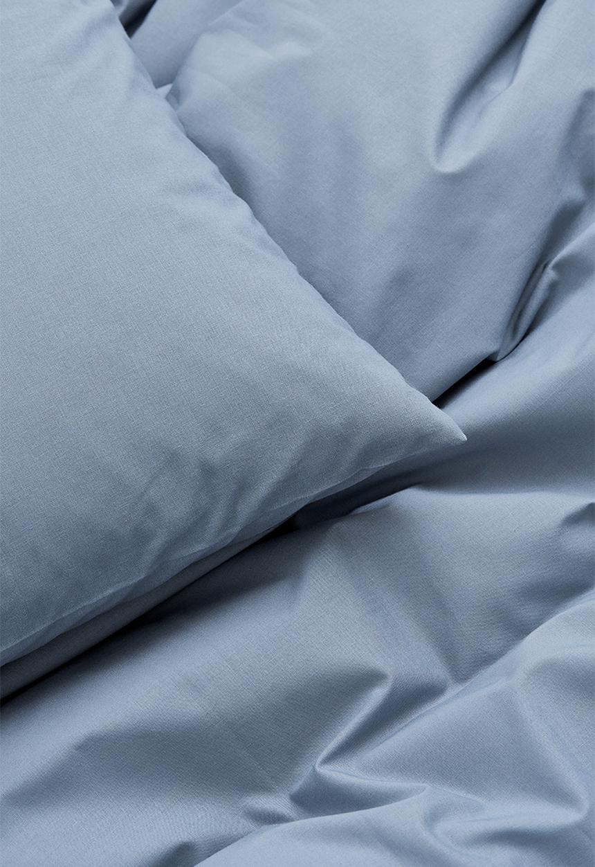 H&M - Cotton single duvet cover set - pigeon blue 