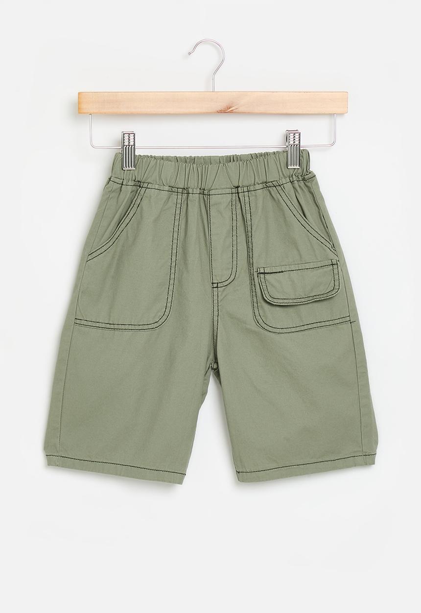 Pop Candy - Utility shorts - green