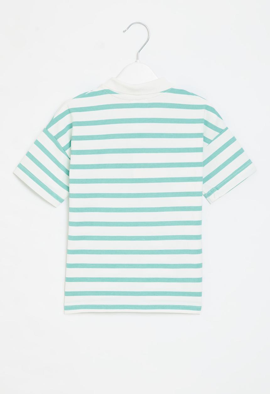 Pop Candy - Stripe golf tee - blue & white
