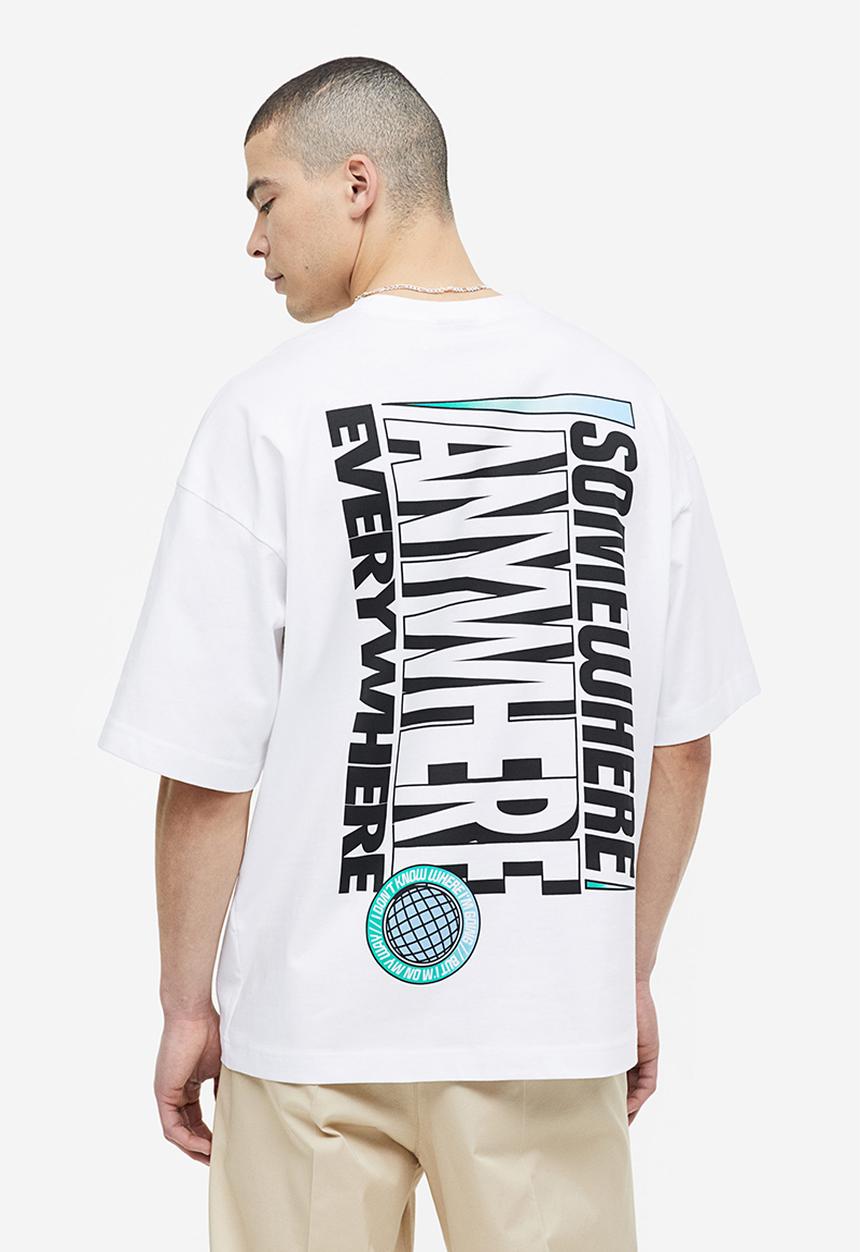H&M - Oversized fit t-shirt - white somewhere 